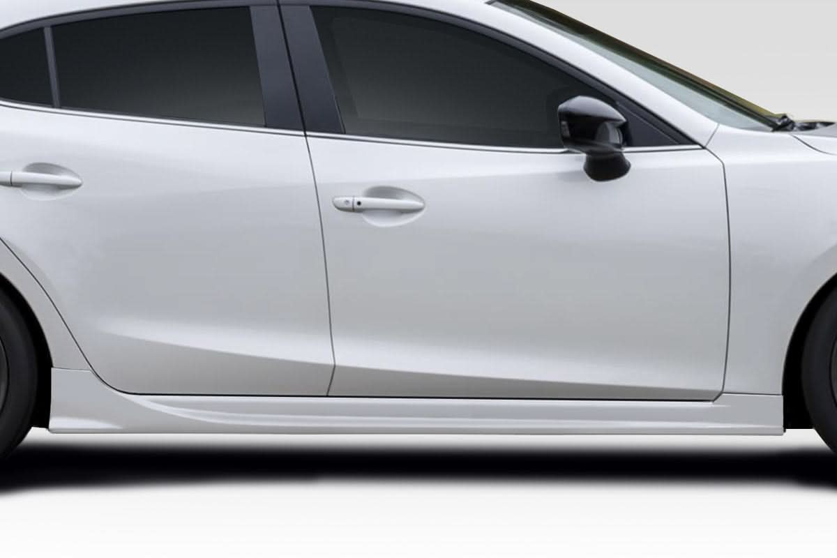 2014-2018 Mazda 3 HP Wave Style Side Skirts - 2 Piece - FRP