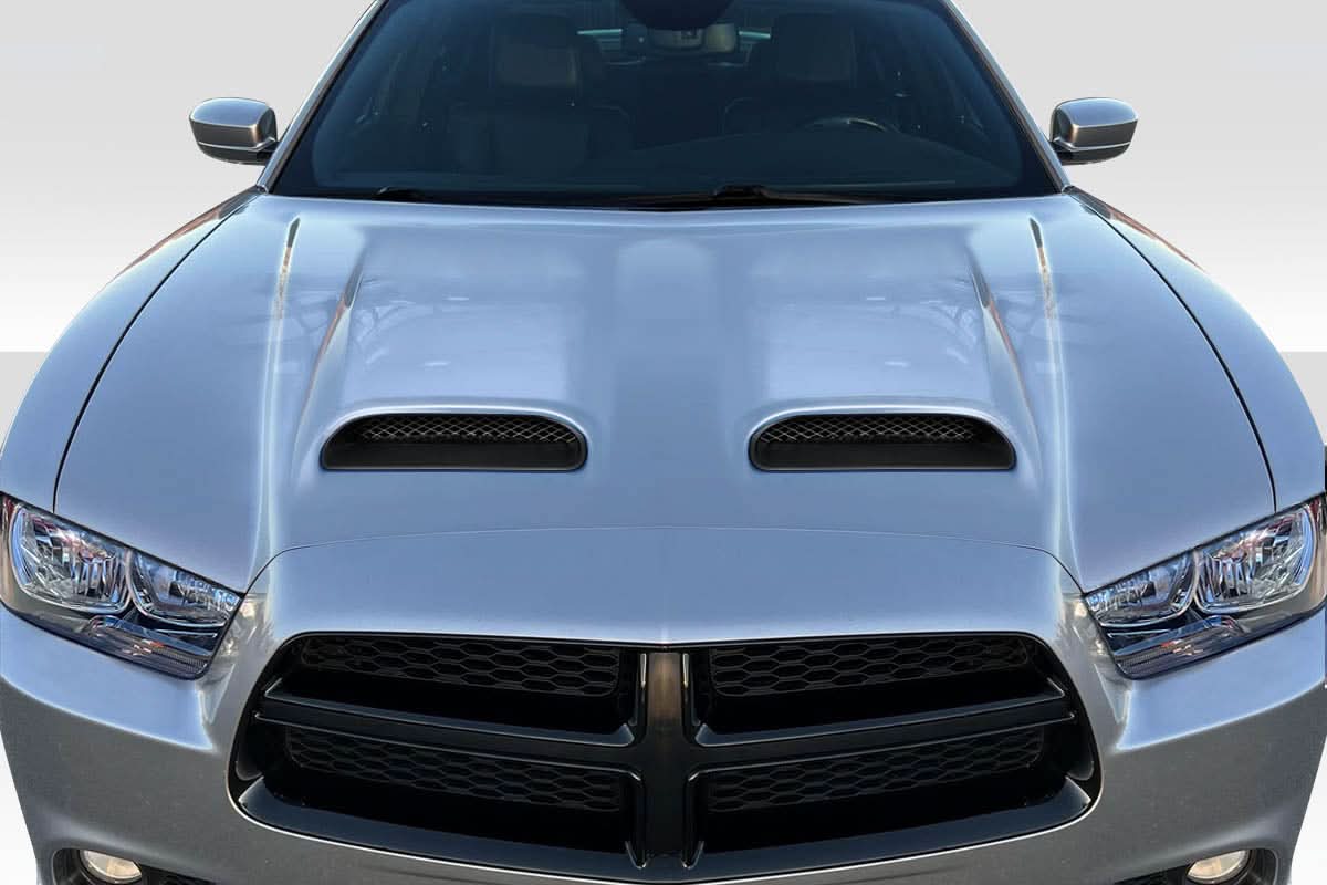 2011-2014 Dodge Charger Redeye Look Hood - 1 Piece - FRP