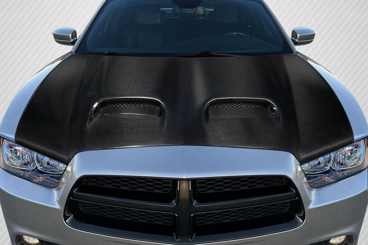 2011-2014 Dodge Charger Redeye Look Hood - Carbon Fiber