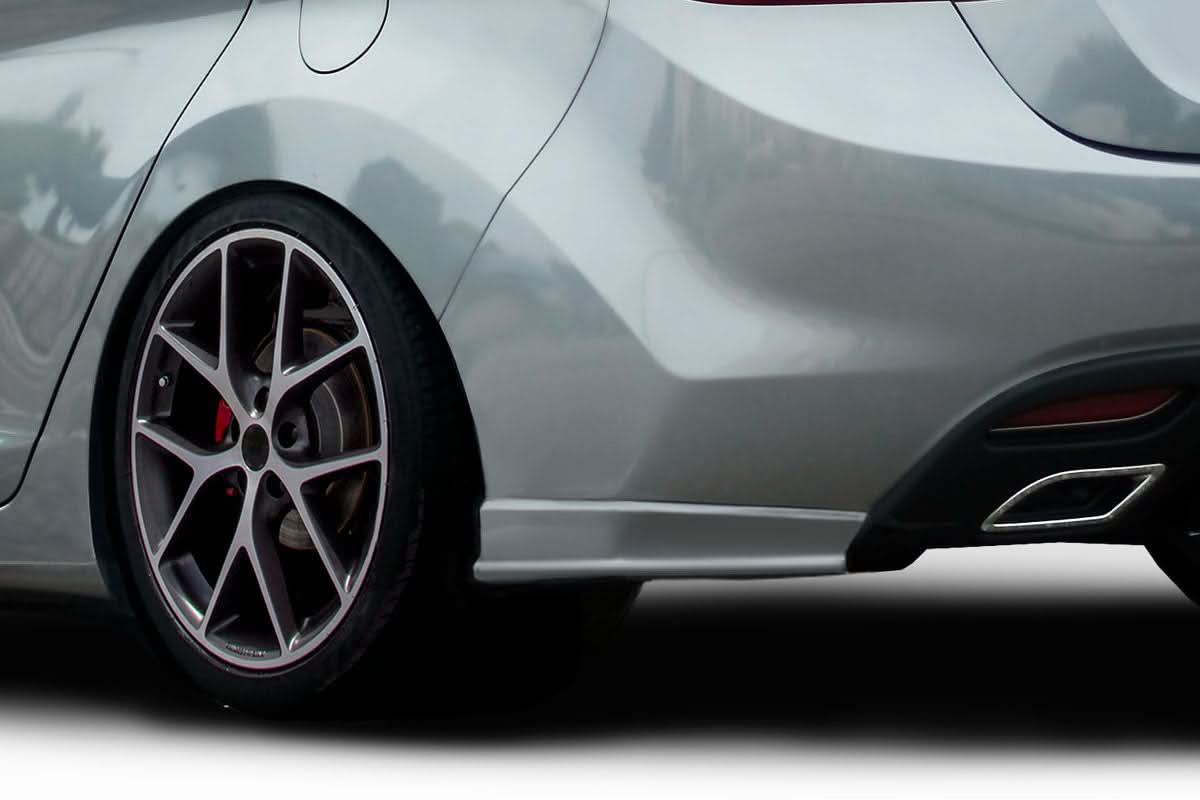 2011-2013 Hyundai Elantra SQR Style Rear Spats - 2 Piece - FRP