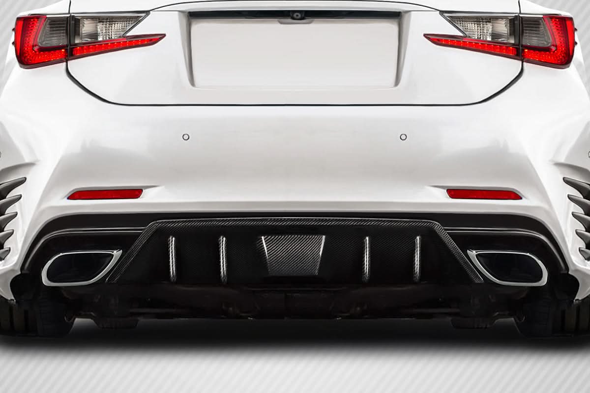 2015-2019 Lexus RC-F Downforce Style Rear Diffuser - Carbon Fiber