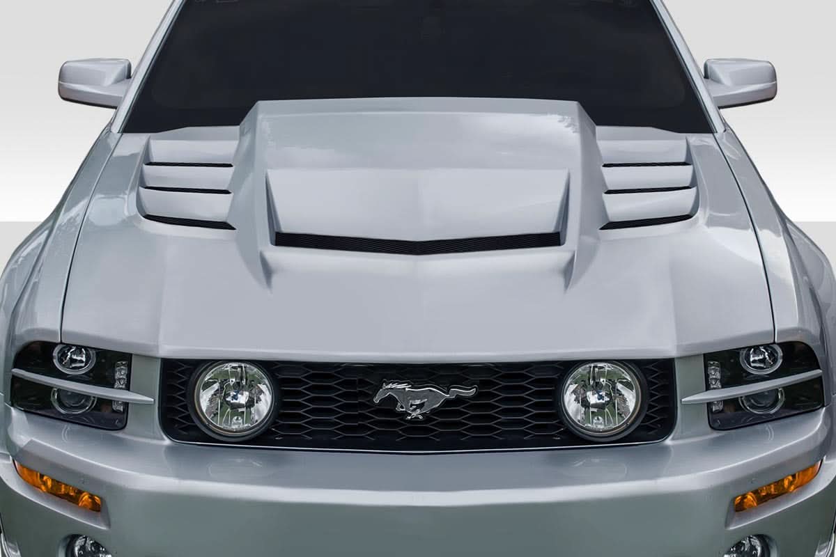 2005-2009 Ford Mustang Interceptor Style Hood - FRP