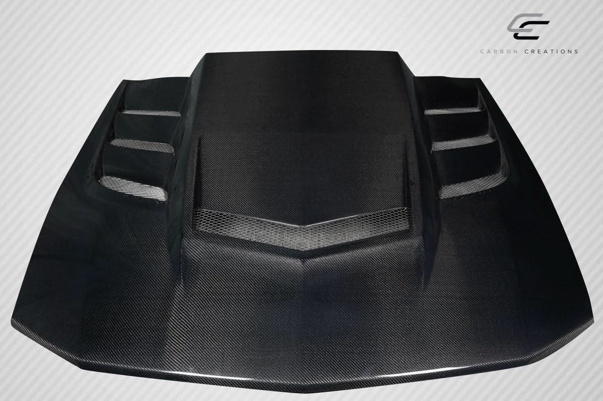 2005-2009 Ford Mustang Interceptor Style Hood - Carbon Fiber