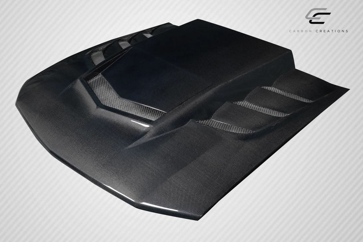 2005-2009 Ford Mustang Interceptor Style Hood - Carbon Fiber