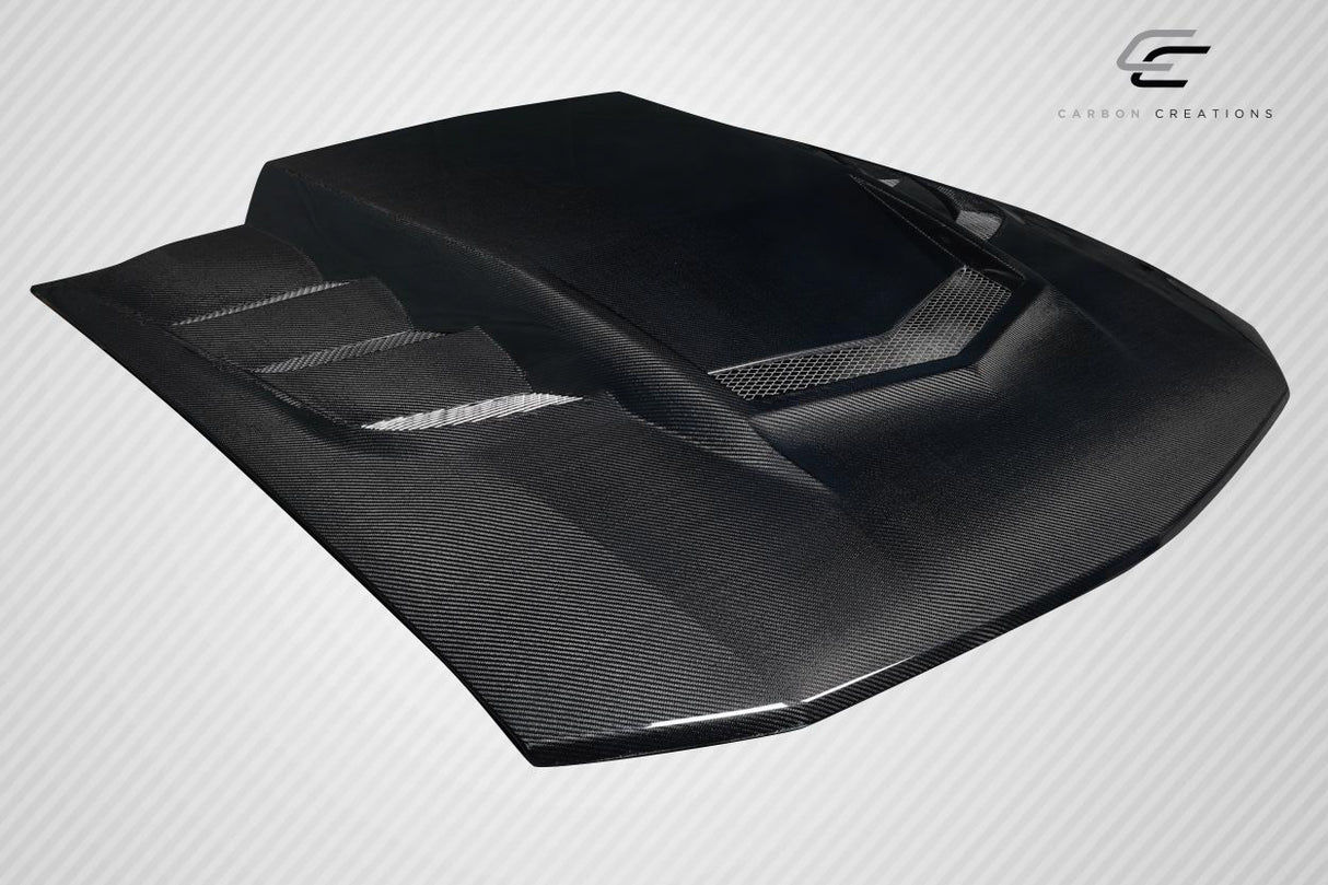 2005-2009 Ford Mustang Carbon Creations Interceptor Hood - 1 Piece