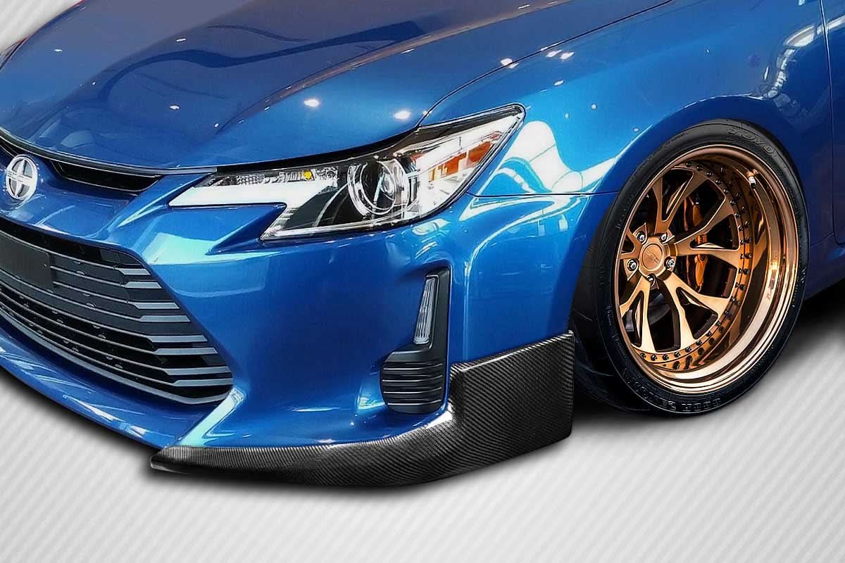 2011-2015 Scion tC Venom Style Front Lip Spoiler Air Dam - Carbon Fiber