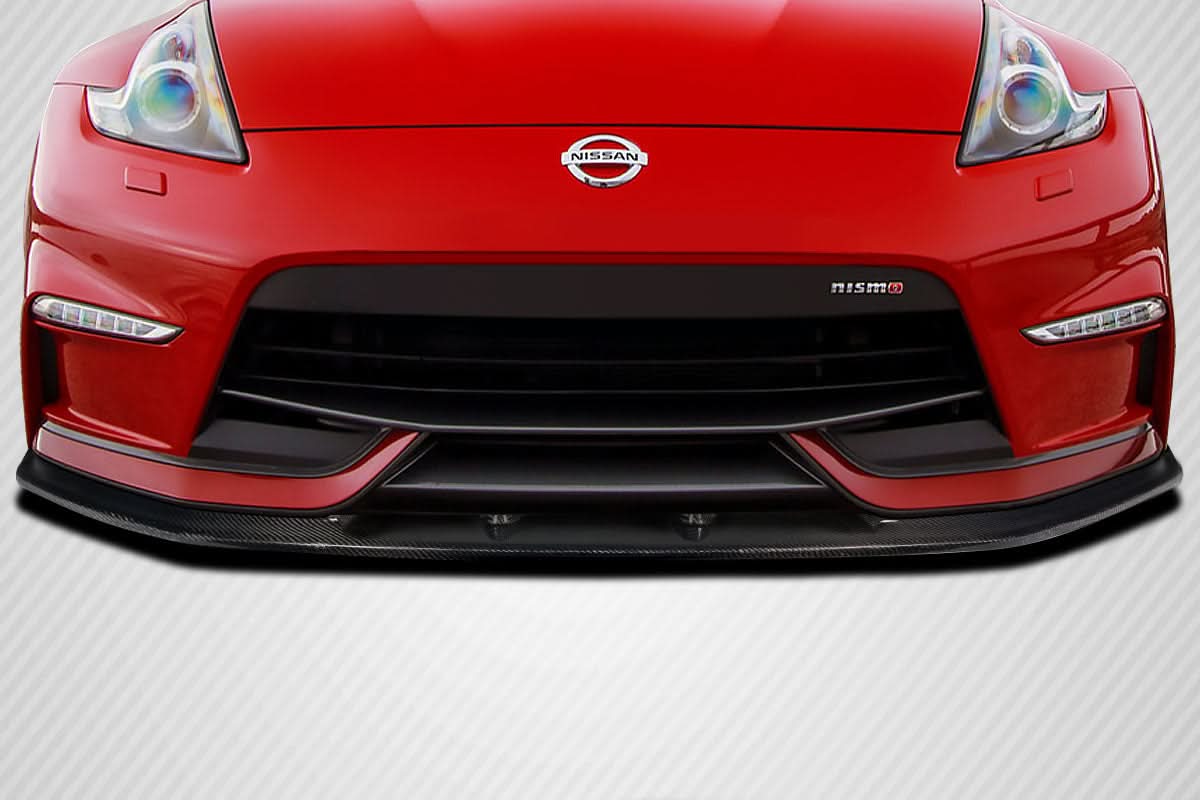 2009-2020 Nissan 370Z Zenith Style Front Lip Spoiler - Carbon Fiber