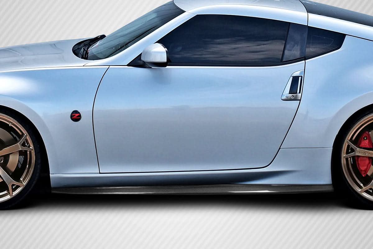 2009-2020 Nissan 370Z Zenith Style Side Skirt Rocker Panels - Carbon Fiber