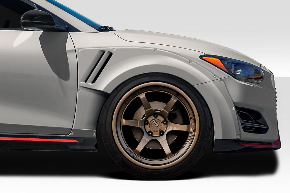 2019-2023 Hyundai Veloster N Aerotune Style Front Fender Flares - FRP