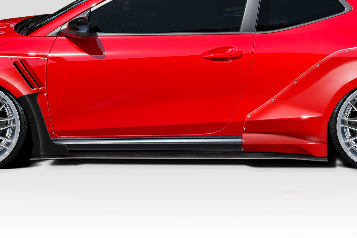 2019-2023 Hyundai Veloster N Aerotune Style Side Skirt Rocker Panels - FRP