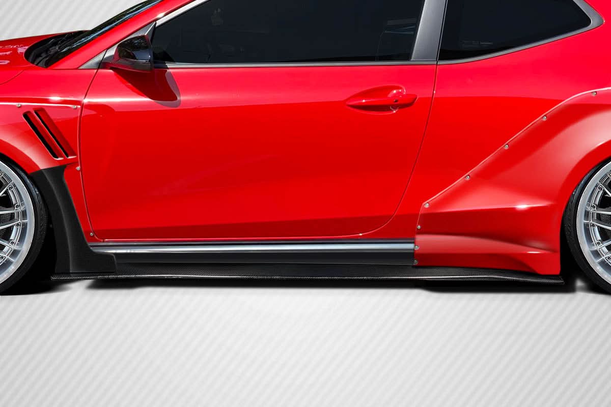 2019-2022 Hyundai Veloster N Aerotune Style Side Skirt Rocker Panels