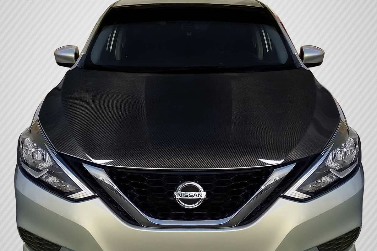 2017-2019 Nissan Sentra OEM Look Hood - Carbon Fiber