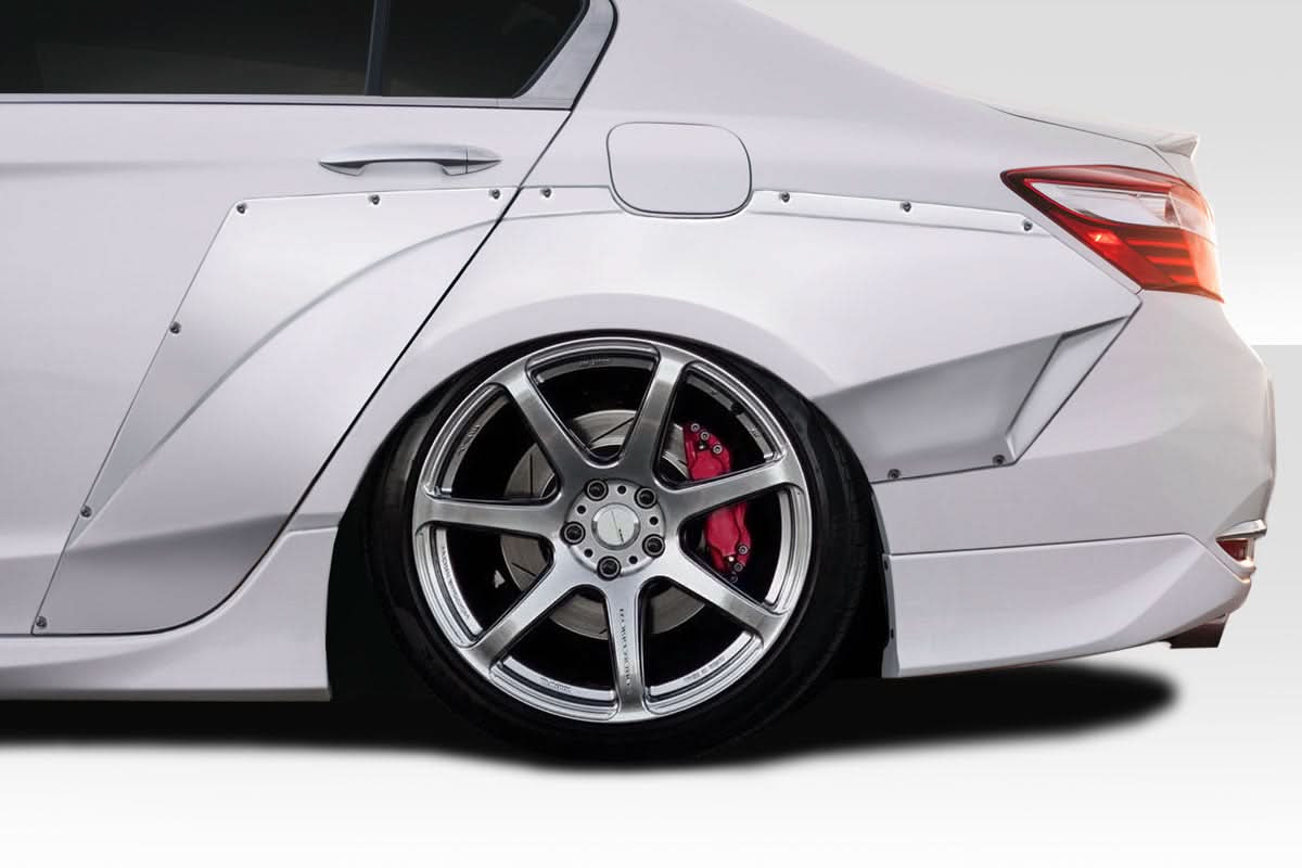 2013-2017 Honda Accord RX Style Rear Fender Flares - 4 Piece - FRP