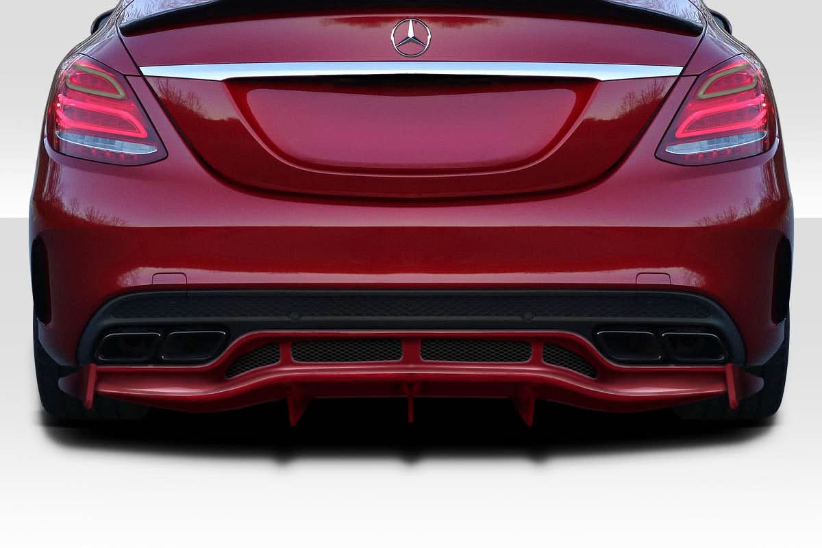 2015-2021 Mercedes C Class W205 Weaver Style Rear Diffuser - FRP