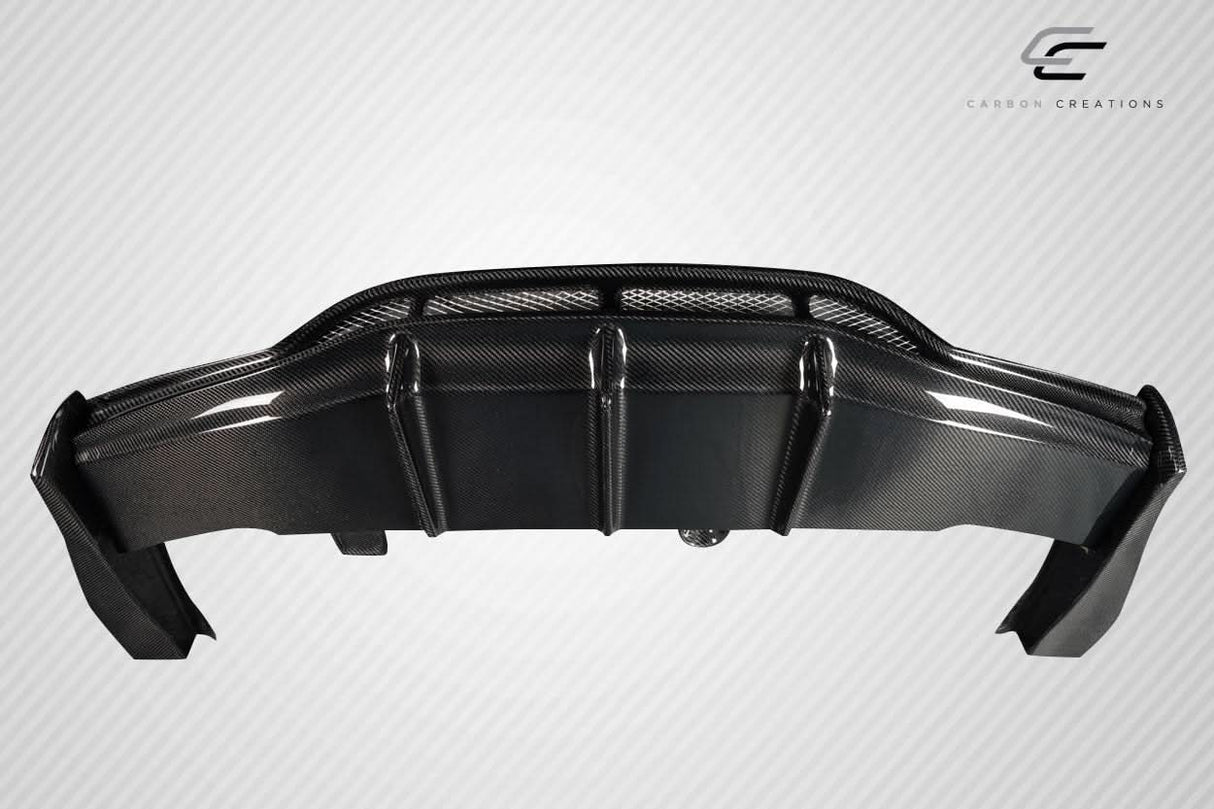 2015-2020 Mercedes C Class W205 Weaver Style Rear Diffuser - Carbon Fiber