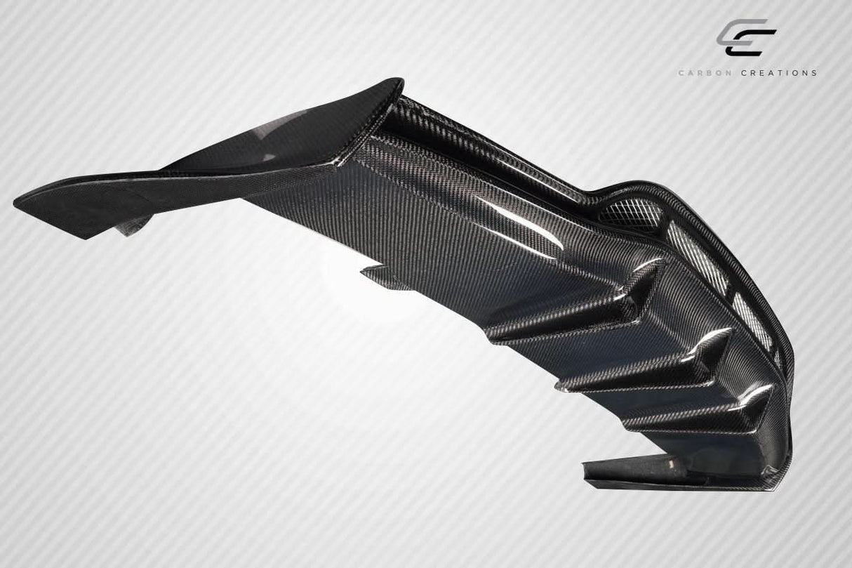 2015-2020 Mercedes C Class W205 Weaver Style Rear Diffuser - Carbon Fiber