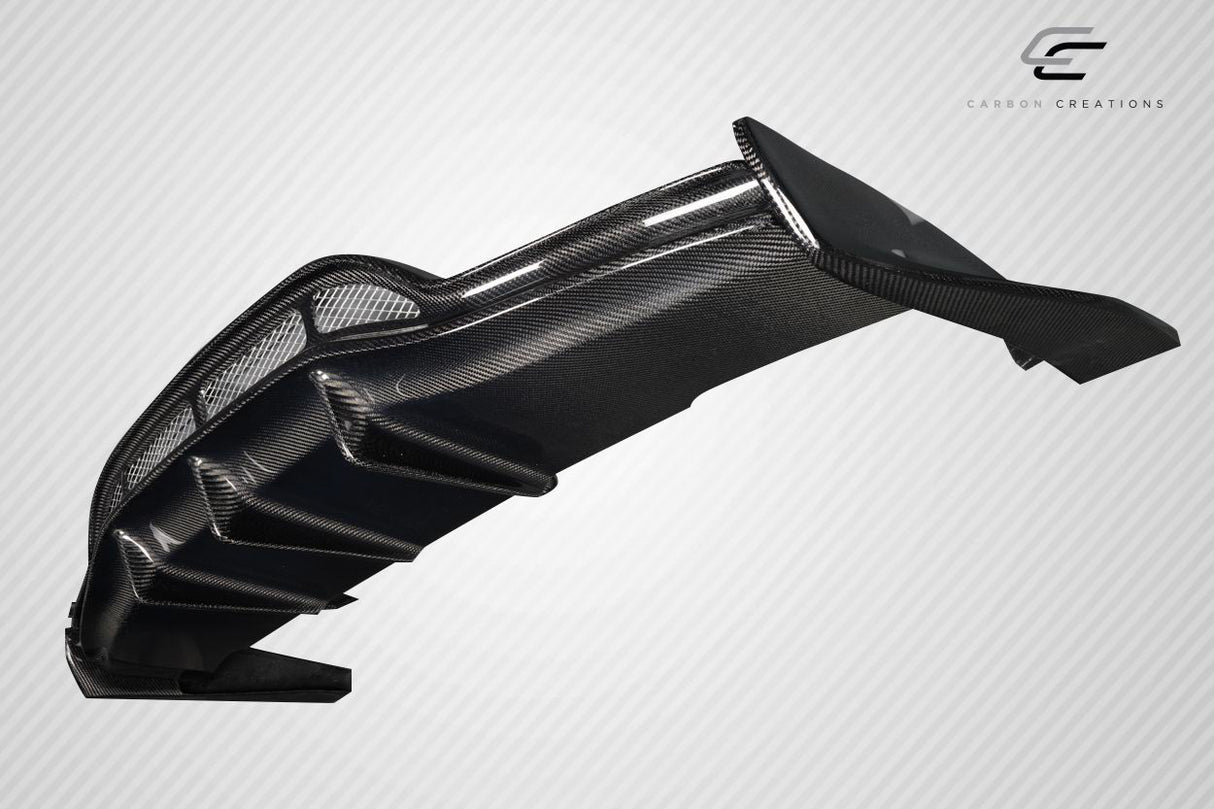 2015-2020 Mercedes C Class W205 Carbon Creations Weaver Sport Rear Diffuser - 3 Pieces