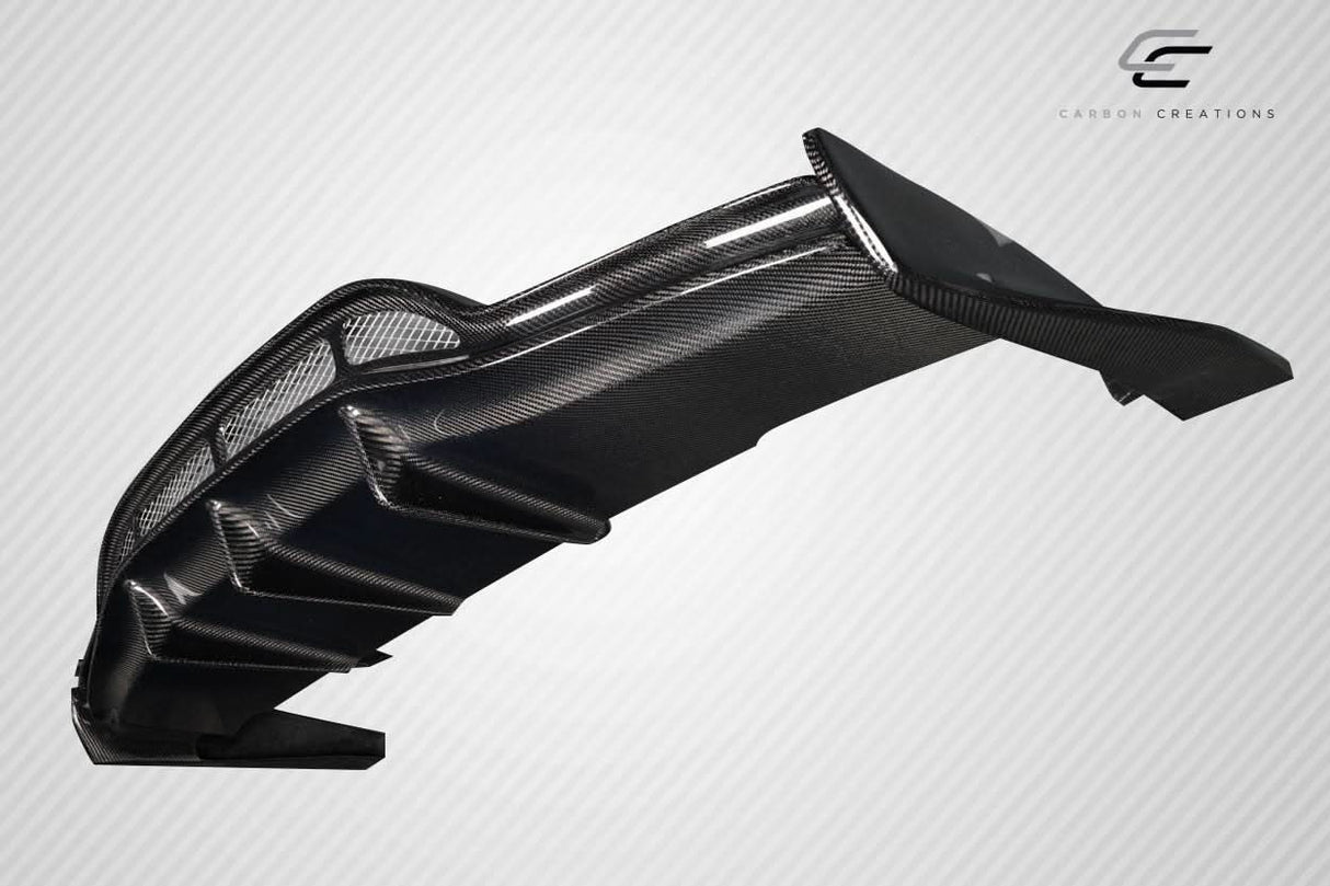 2015-2020 Mercedes C Class W205 Weaver Style Rear Diffuser - Carbon Fiber