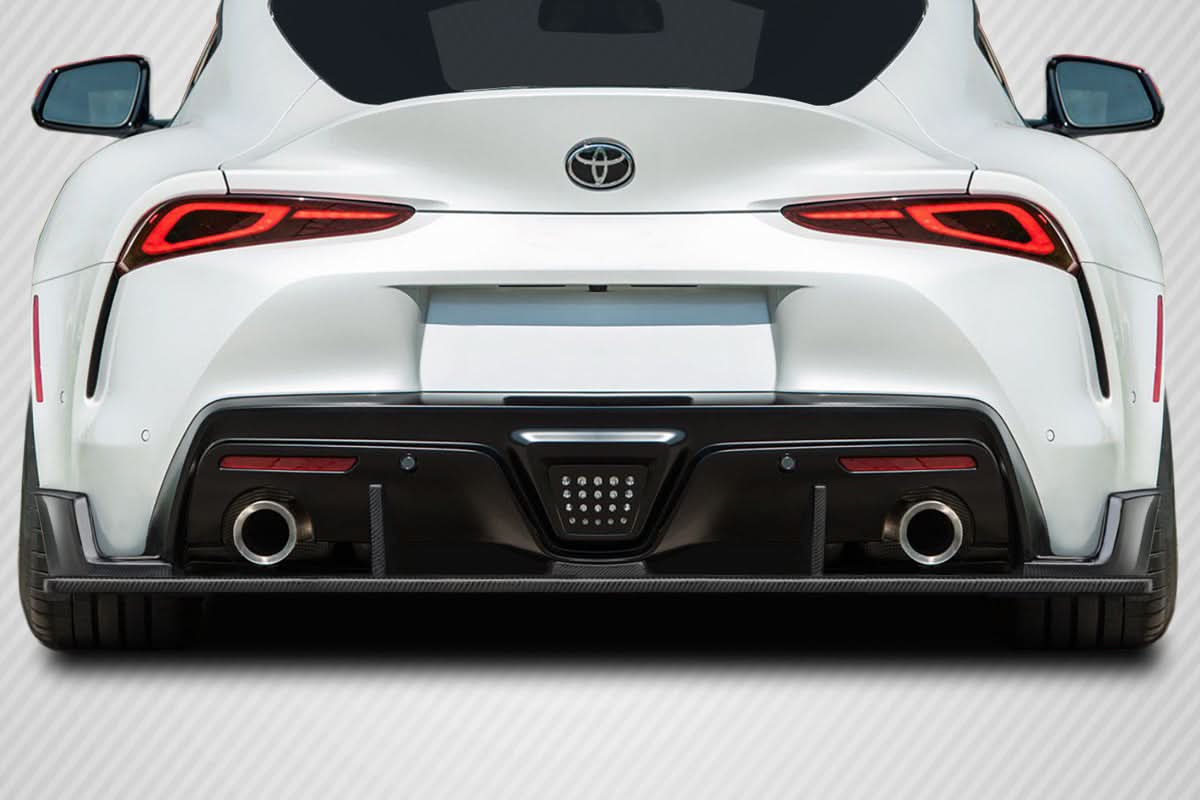2019-2023 Toyota Supra J Sport Style Rear Diffuser - Carbon Fiber