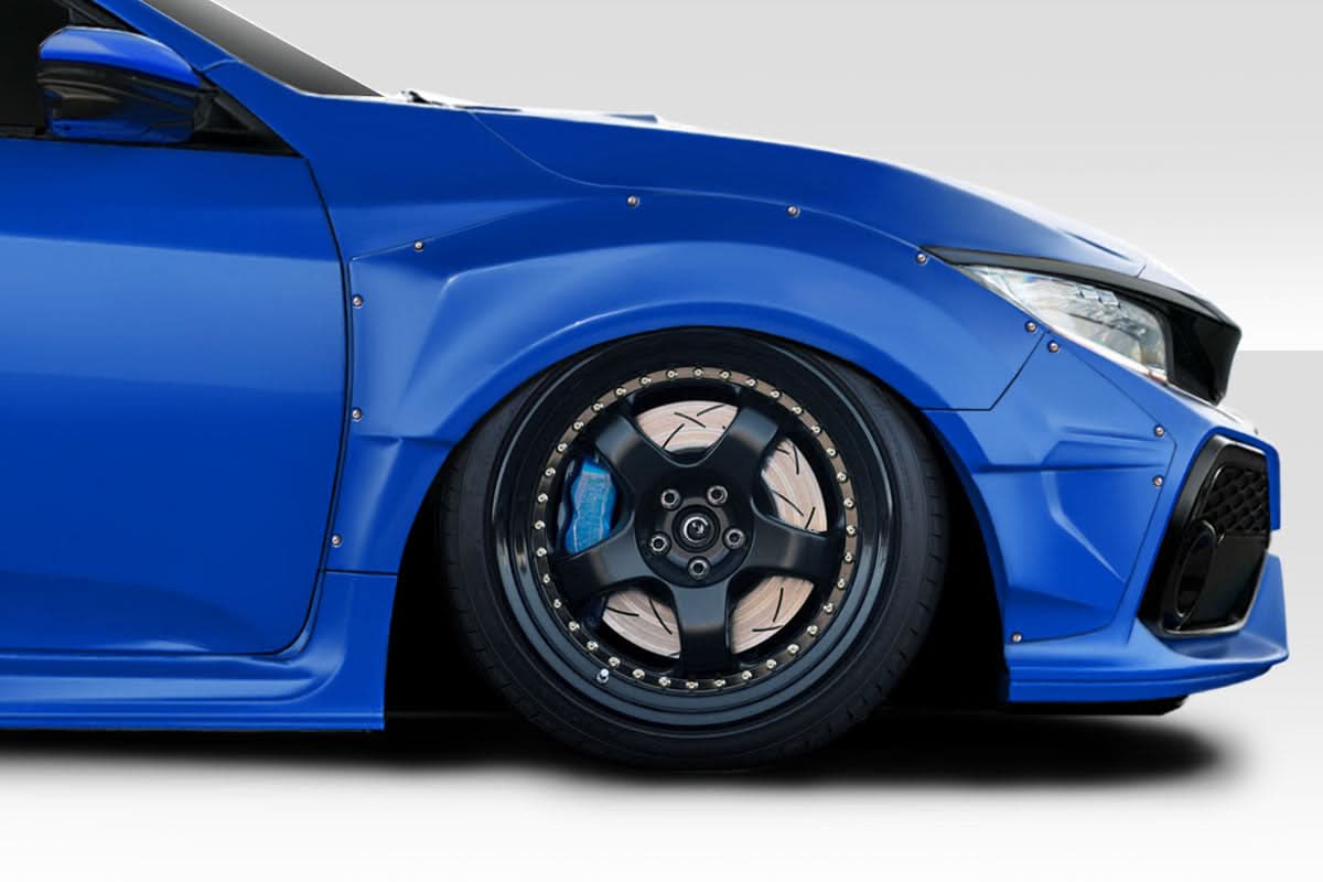 2016-2021 Honda Civic HB Speedster Look Widebody Front Fender Flares
