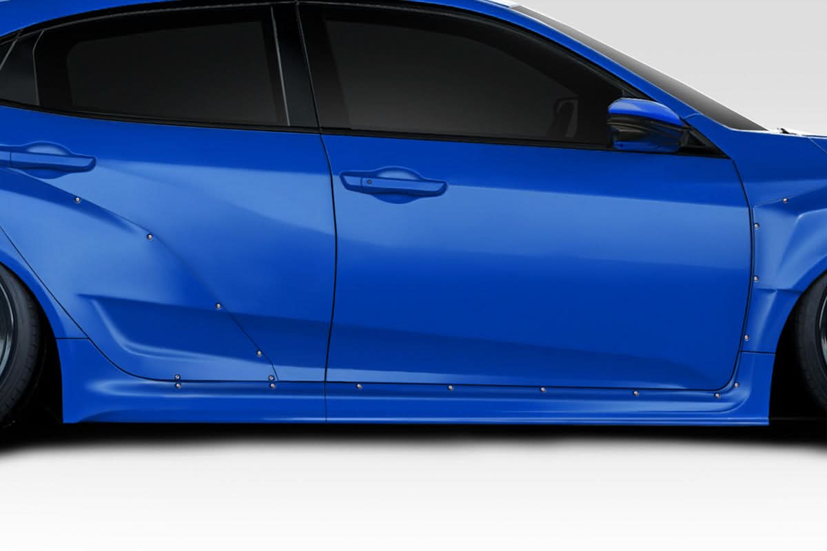 2016-2021 Honda Civic HB Speedster Widebody Look Side Skirt Rocker Panels - FRP