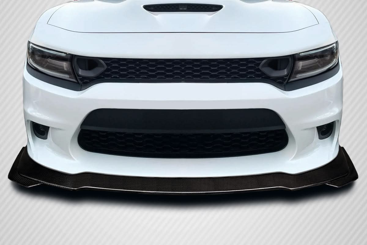 2015-2023 Dodge Charger Fastlane Style Front Lip Spoiler - Carbon Fiber