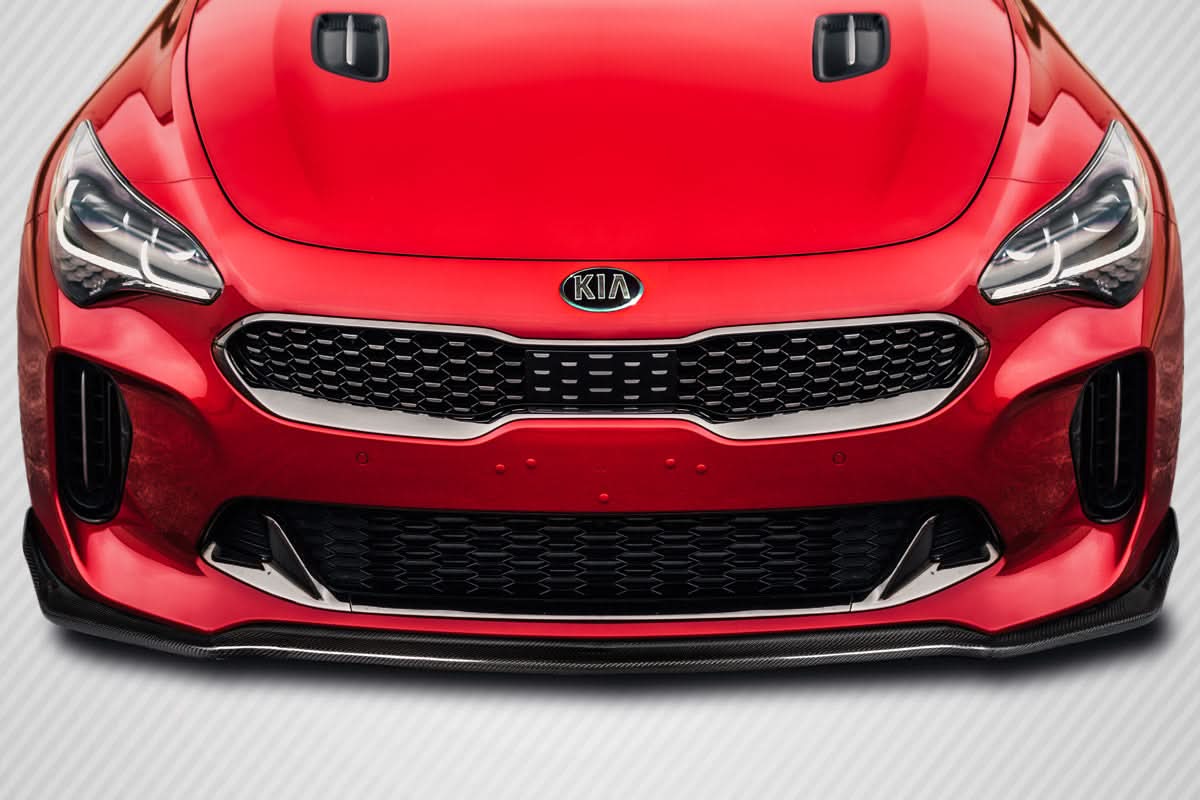 2018-2023 Kia Stinger Sport GT Style Front Lip Spoiler - Carbon Fiber