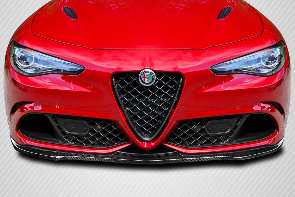 2017-2025 Alfa Romeo Giulia FRK Style Front Lip Spoiler - Carbon Fiber