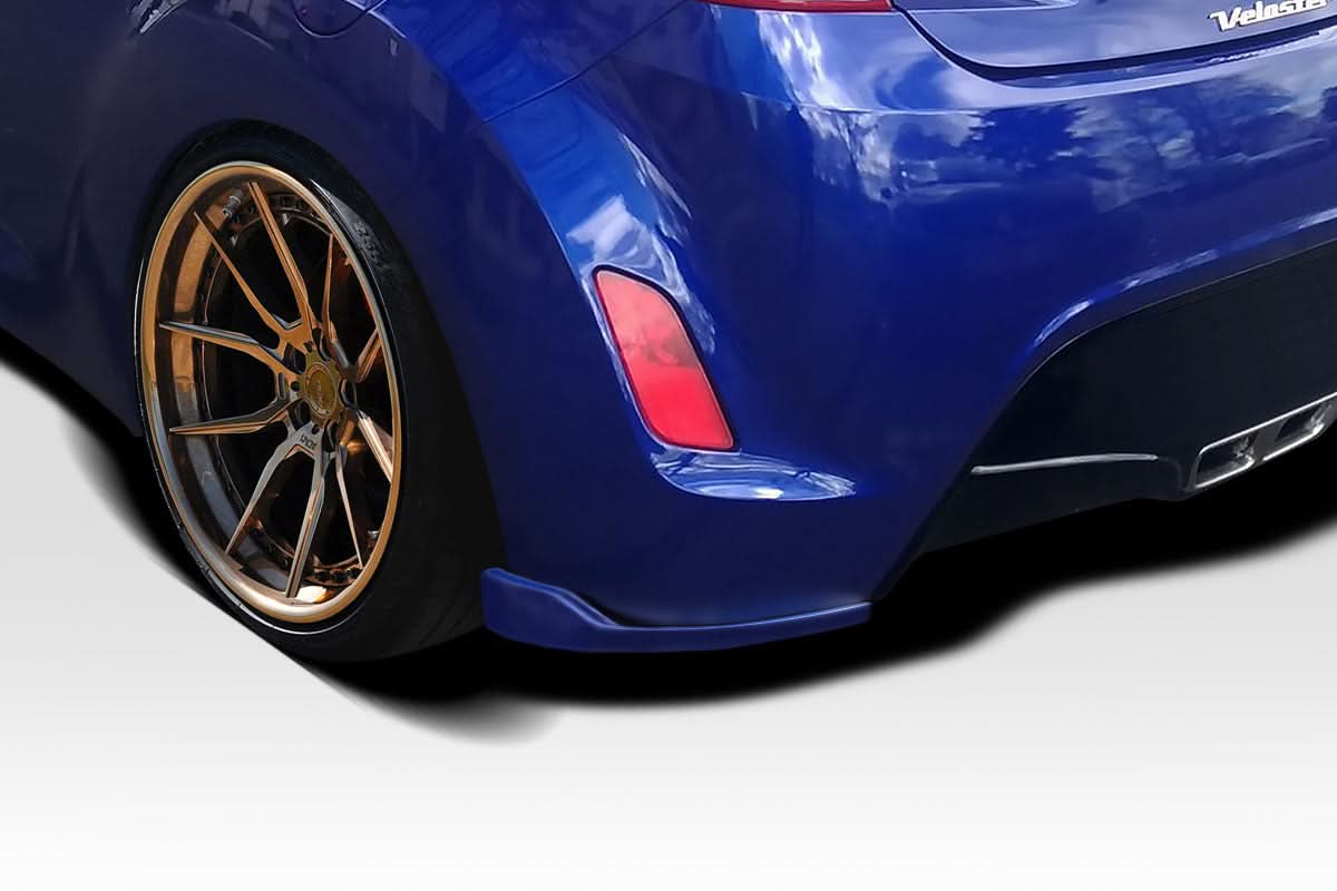 2012-2017 Hyundai Veloster Bailer Style Rear Lip Spoiler - 2 Piece FRP