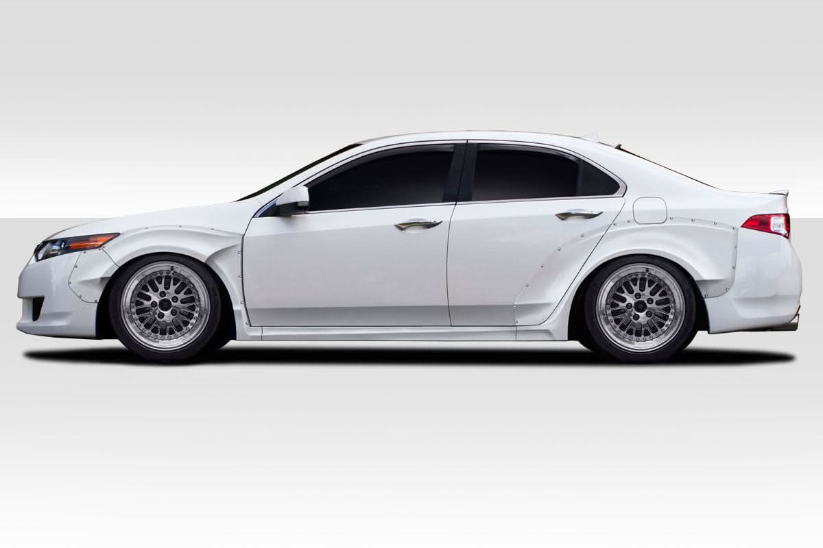 2009-2014 Acura TSX Khan Style Wide Body Fender Flare Kit - FRP