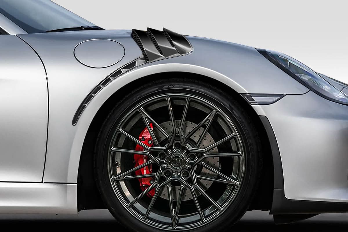 2013-2016 Porsche 981 Boxster Cayman GT-2 RS Look Front Fenders - FRP
