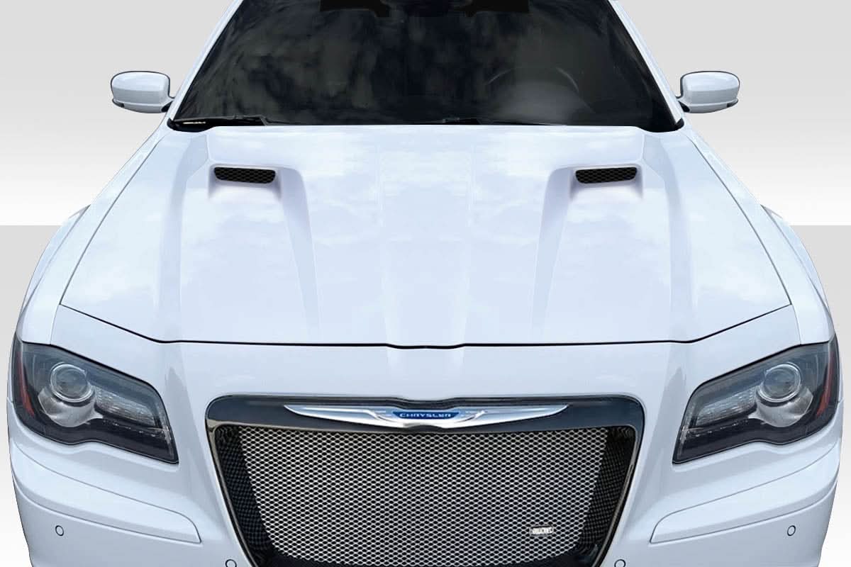 2011-2023 Chrysler 300 Challenger Look Hood - 1 Piece - FRP