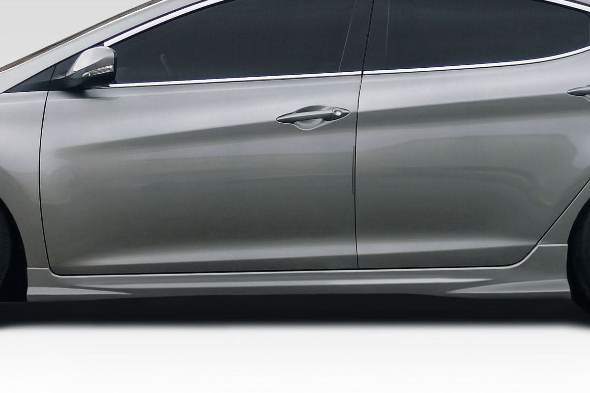 2011-2013 Hyundai Elantra Elaver Style Side Skirts - 2 Piece - FRP