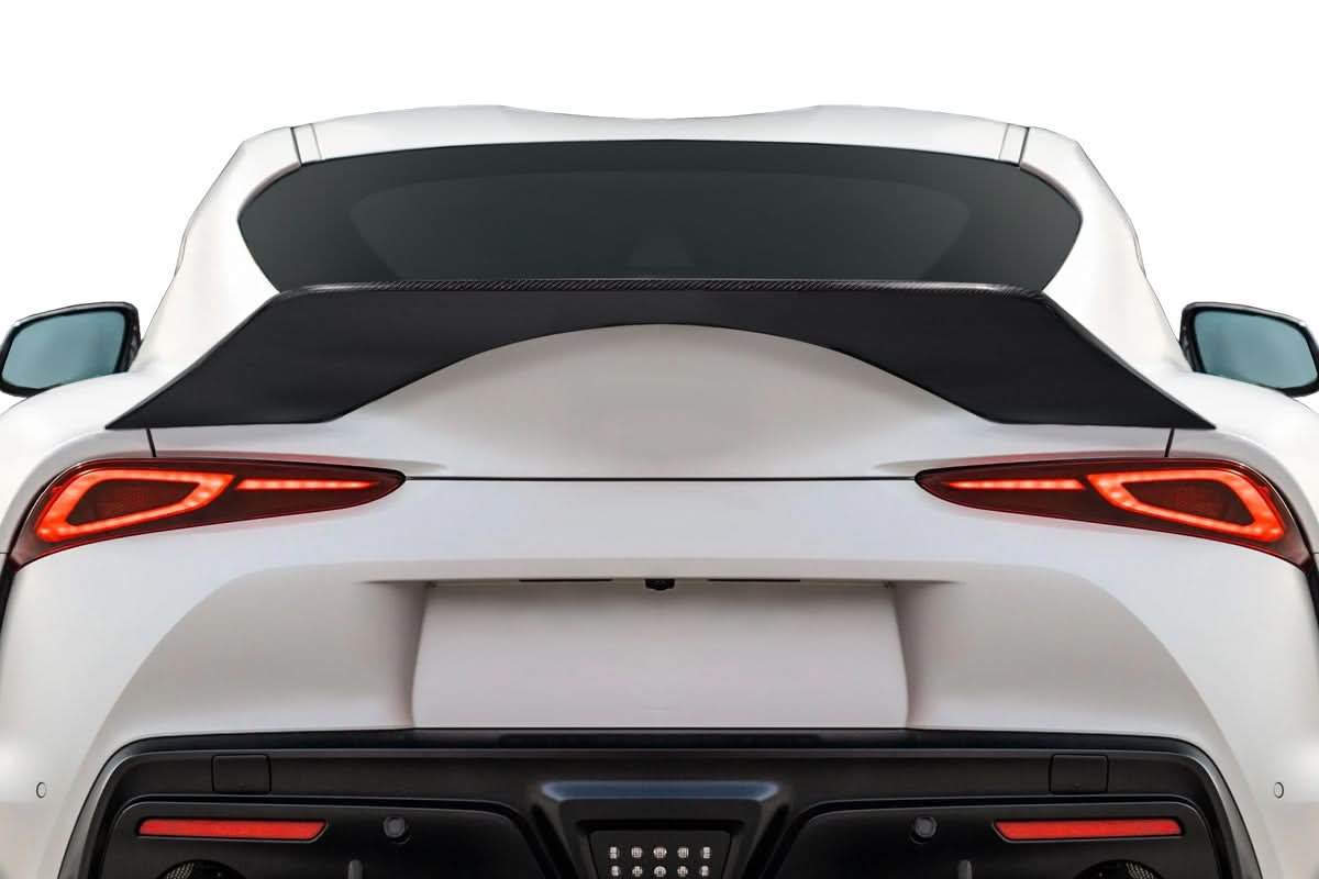 2020-2023 Toyota Supra Omega Style Rear Wing Spoiler - Carbon Fiber