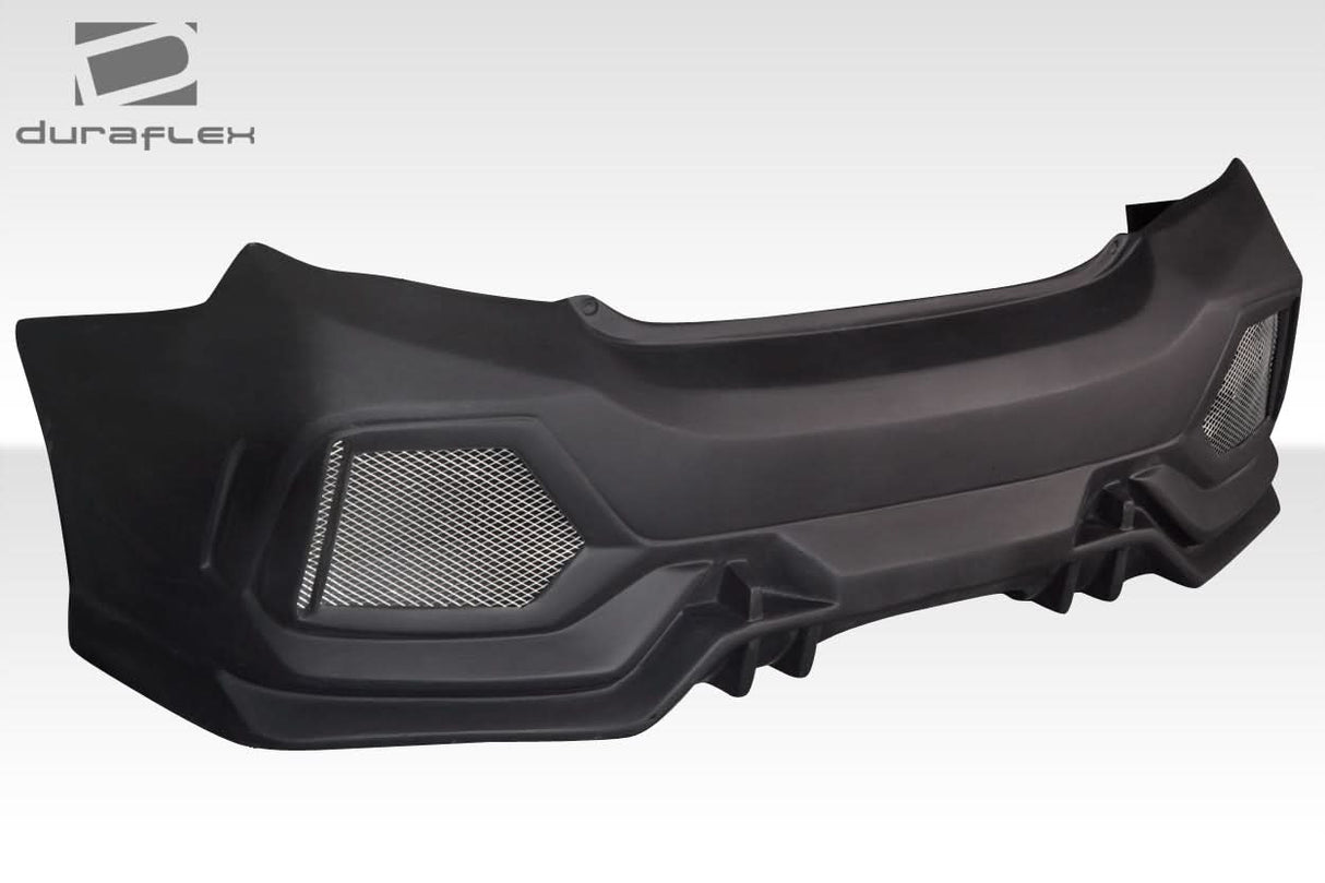 2012-2015 Honda Civic FK8 Style Rear Bumper - 1 Piece - FRP