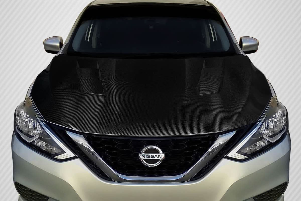 2017-2019 Nissan Sentra JS Style Hood - Carbon Fiber