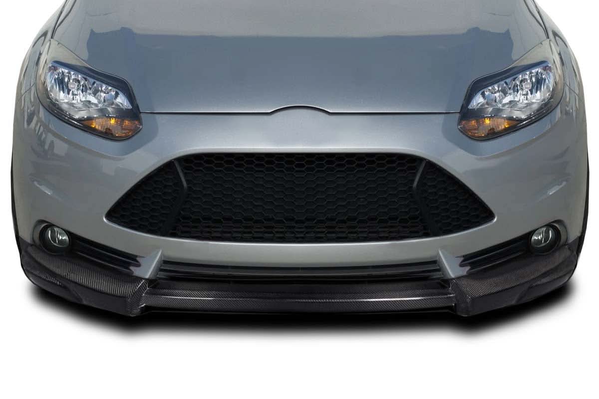 2013-2014 Ford Focus ST Tracer Style Front Lip Spoiler - Carbon Fiber