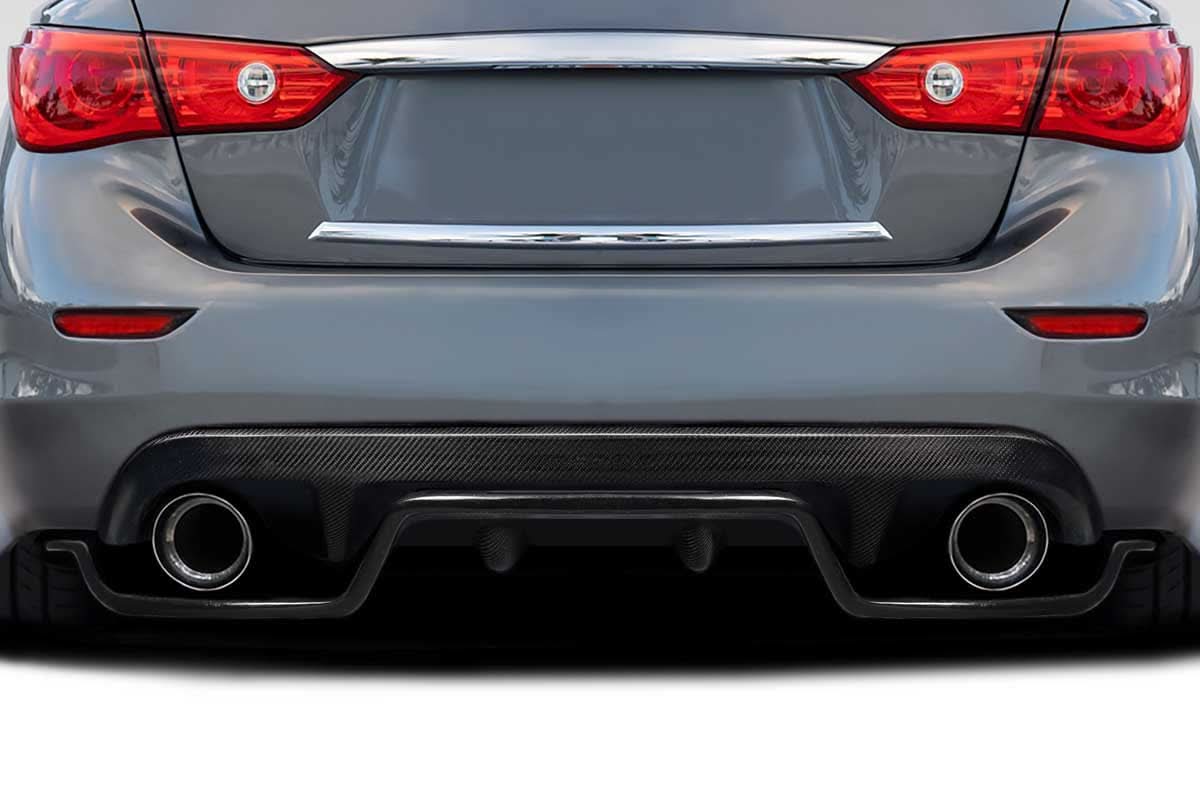 2014-2023 Infiniti Q50 Mystic Style Rear Diffuser - Carbon Fiber