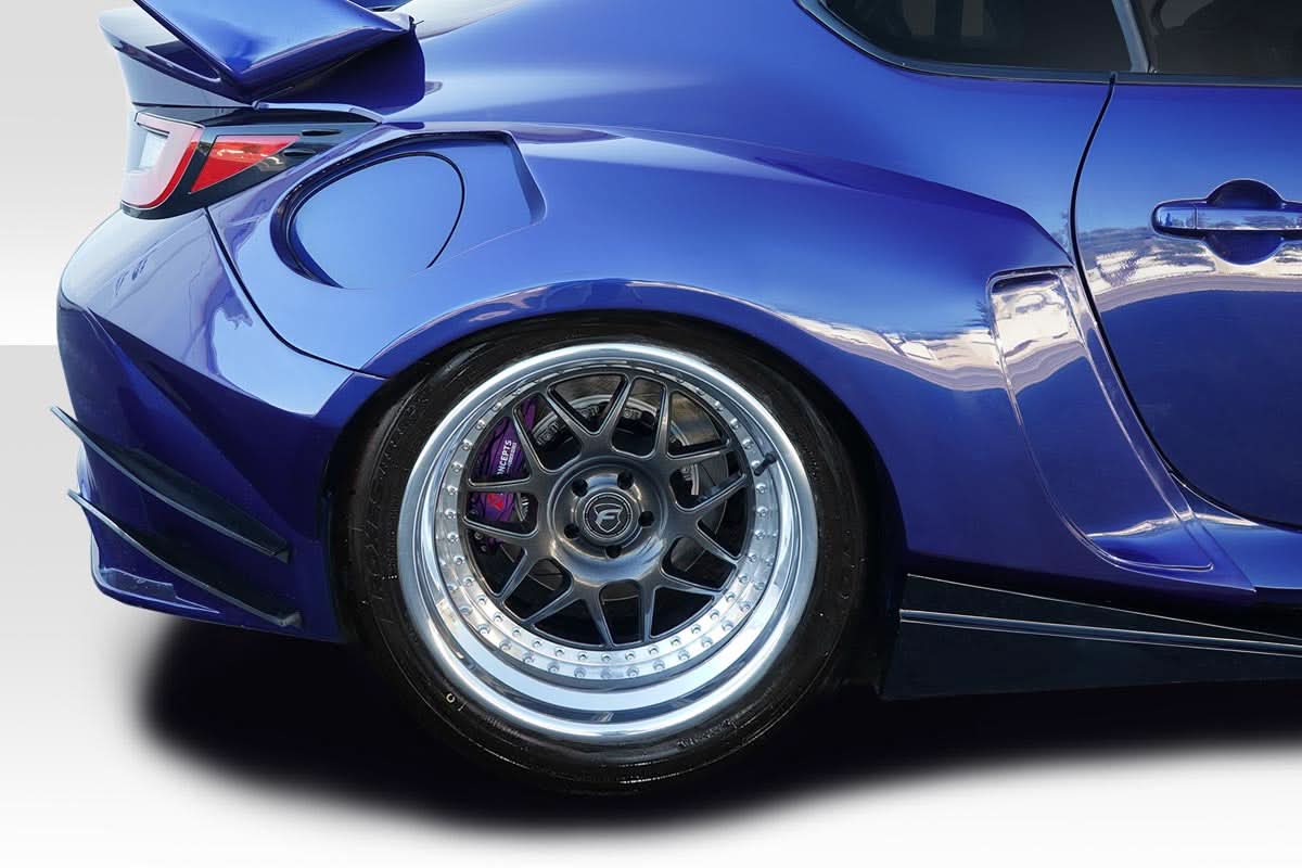2022-2025 Toyota GR86/Subaru BRZ GT Competition Style Wide Body Rear Fender Flares - 4 Pieces - FRP