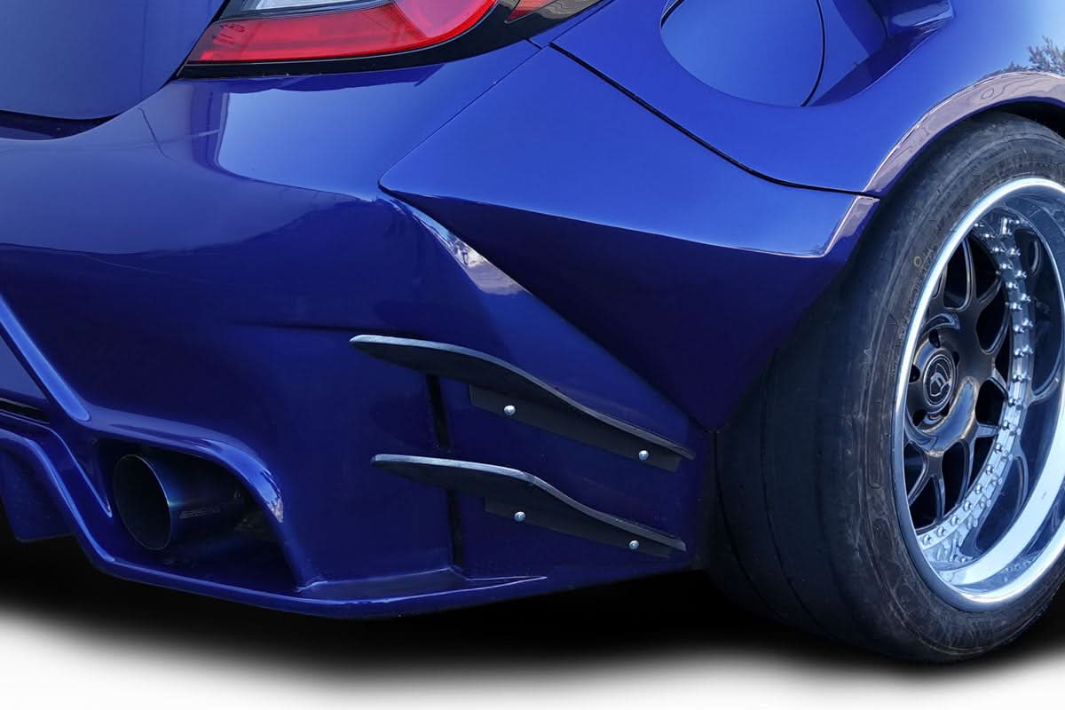 2022-2025 Toyota GR86 / Subaru BRZ GT Competition Style Rear Bumper Canards - 4 Pieces - FRP