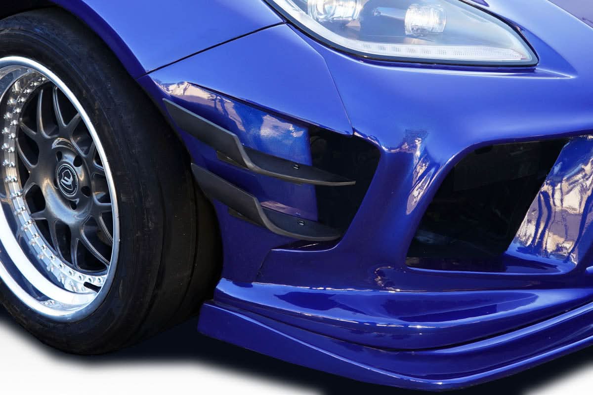 2022-2025 Toyota GR86 / Subaru BRZ GT Competition Style Front Bumper Canards - 4 Pieces - FRP