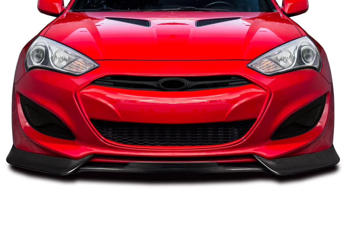 2013-2016 Hyundai Genesis Coupe Greva Style Front Lip Spoiler - Carbon Fiber