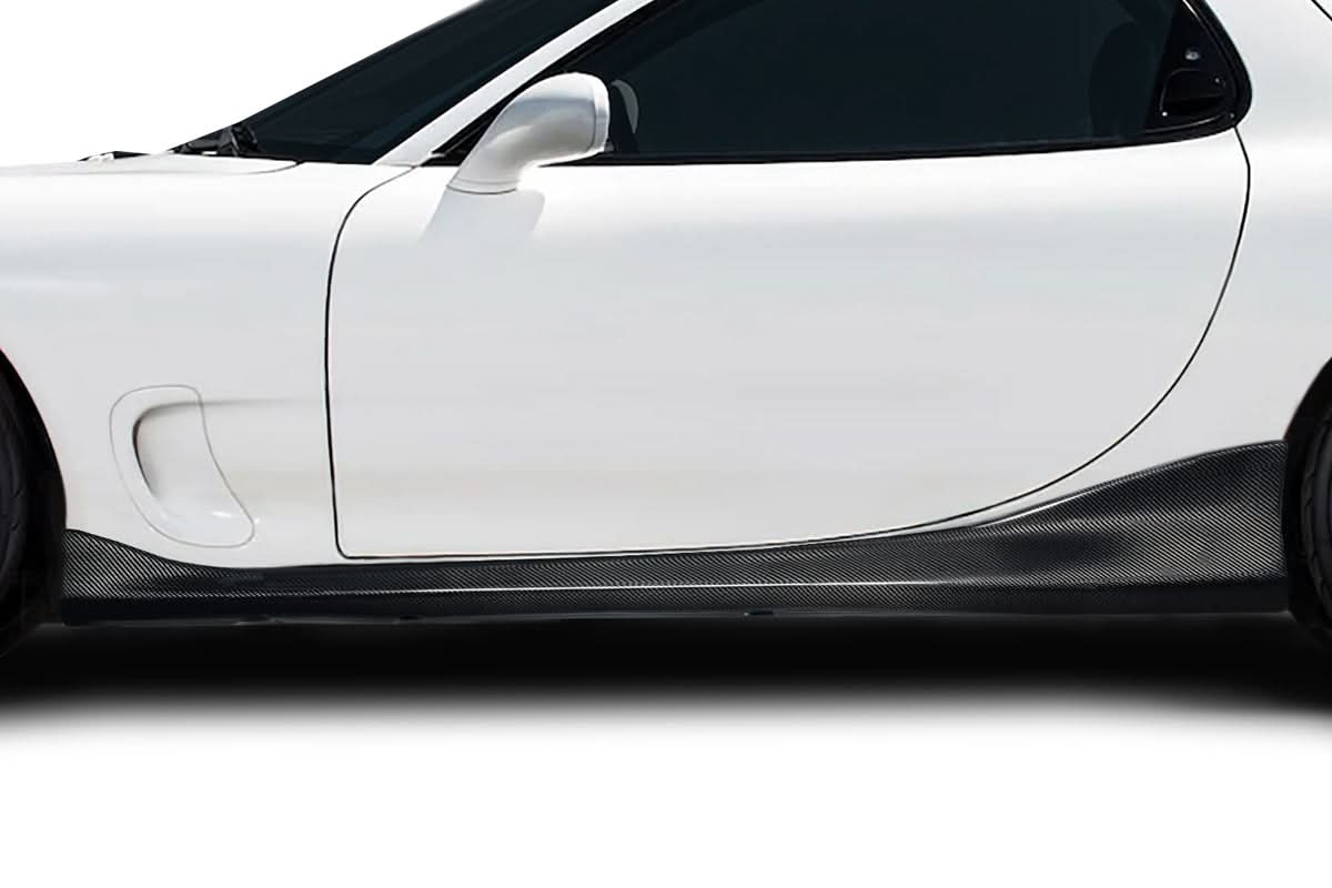 1993-1997 Mazda RX-7 99 Spec Look Side Skirt Rocker Panels - Carbon Fiber