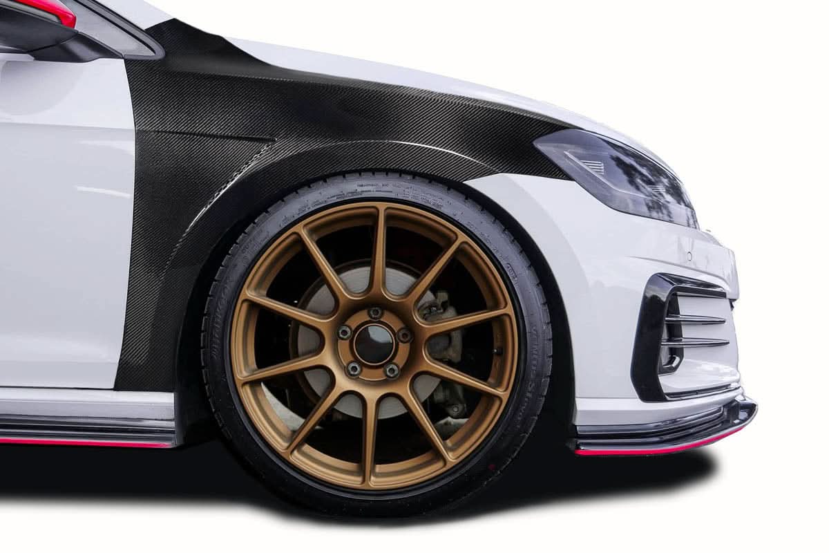 2015-2022 Volkswagen Golf/GTI GT Concept Style Fenders - Carbon Fiber
