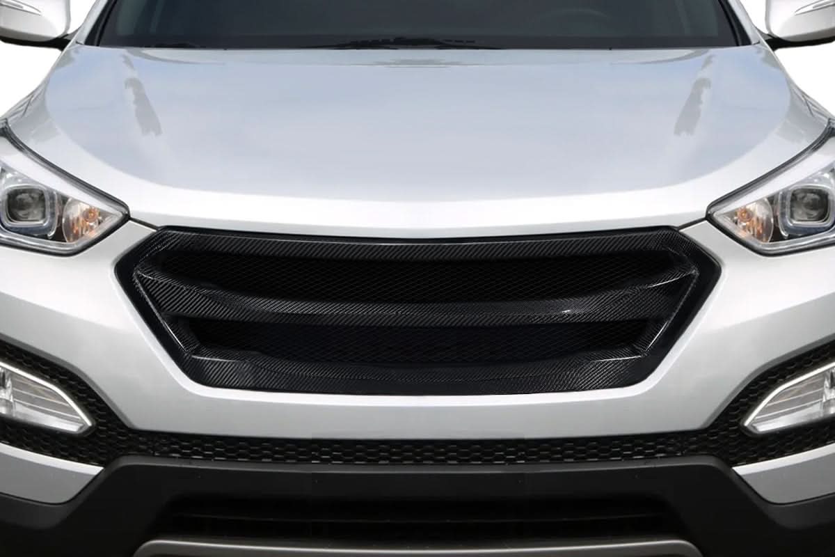 2013-2018 Santa Fe Sport Levan Style Front Grille - Carbon Fiber