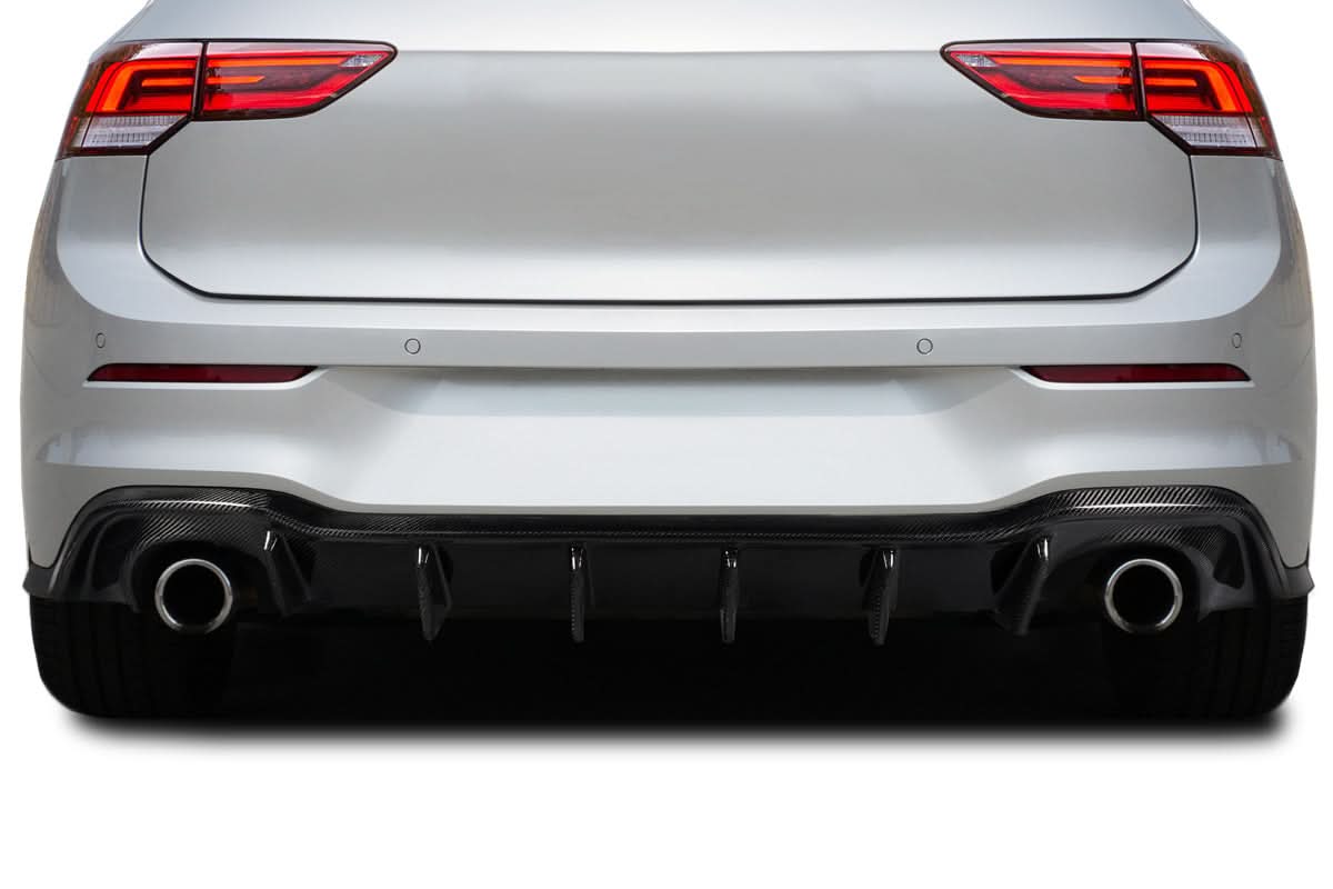 2022-2024 Volkswagen Golf GTI Zamba Style Rear Diffuser - Carbon Fiber
