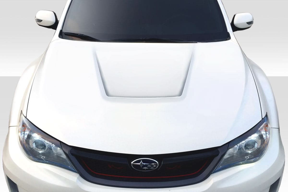 2008-2014 Subaru WRX STI Vortex Style Hood - 1 Piece - FRP