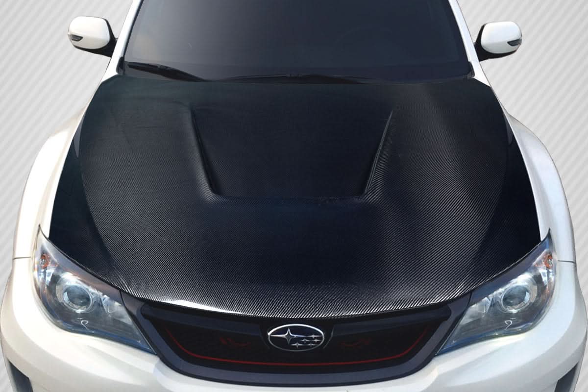 2008-2014 Subaru Impreza WRX STI Vortex Style Hood - Carbon Fiber