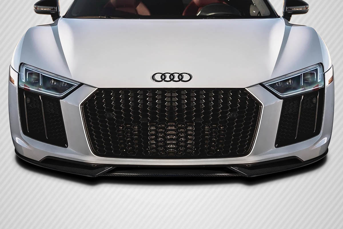 2017-2018 Audi R8 Ranger Style Front Lip Spoiler Air Dam - Carbon Fiber
