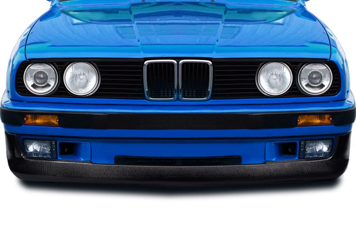 1984-1991 BMW 3 Series E30 Supreme Style Front Lip Spoiler - Carbon Fiber